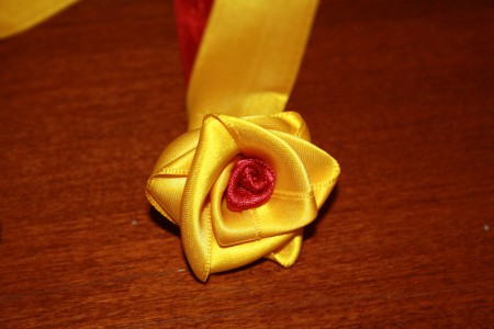 Rosa in satin.